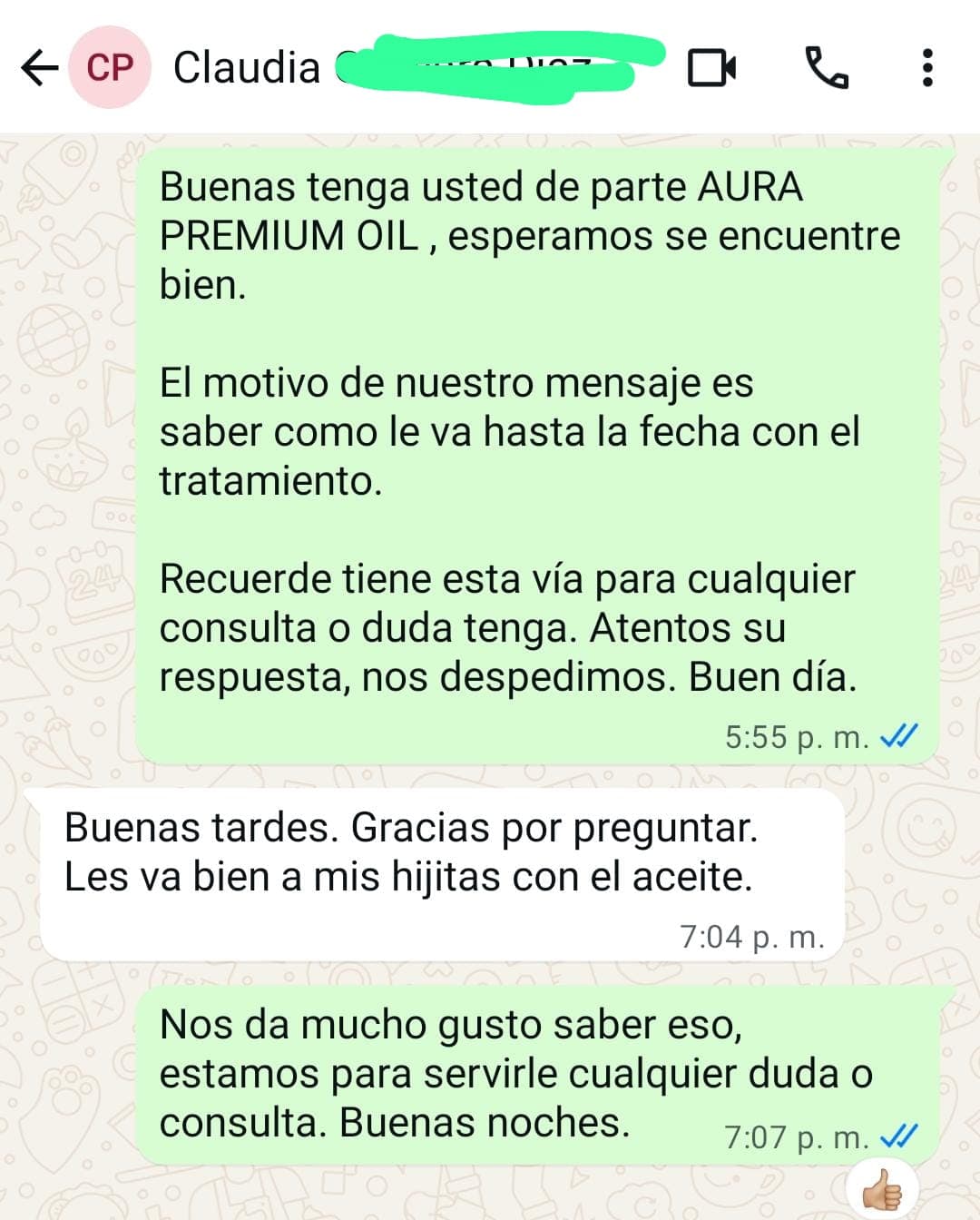 Captura de testimonio 9: Les va bien