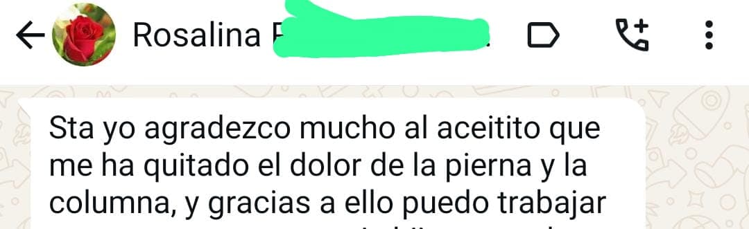 Captura de testimonio 3: Pierna y columna
